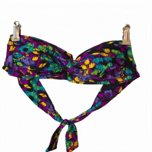ALLEN B bandeau style two piece bikini swim suit top. Size 8.